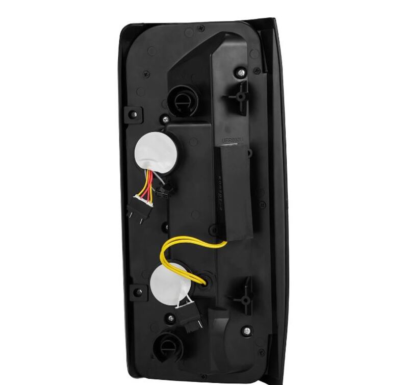 AlphaRex 87-96 Ford Bronco/F-150 Luxx-Series LED Tail Lights - Black