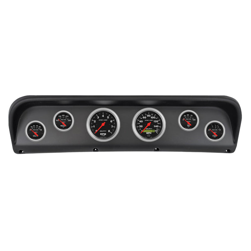 Autometer Sport-Comp Direct Fit Dash Kit 67-72 Ford F100 (2 x 3-3/8in. / 4 x 2-1/16in.)