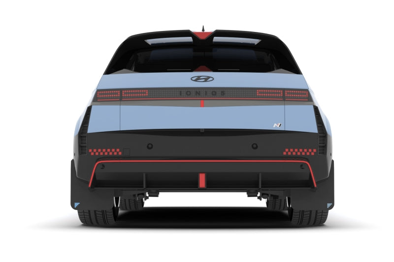 Rally Armor 25-26 Hyundai Ioniq 5 N Black UR Mud Flap Light Blue Battery Logo
