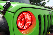 Load image into Gallery viewer, Oracle 07-17 Jeep Wrangler Surface Mount LED Headlight Halo Kit - Red