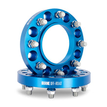 Load image into Gallery viewer, Mishimoto Borne Off-Road Wheel Spacers 8x165.1 116.7 32 M14 Blue