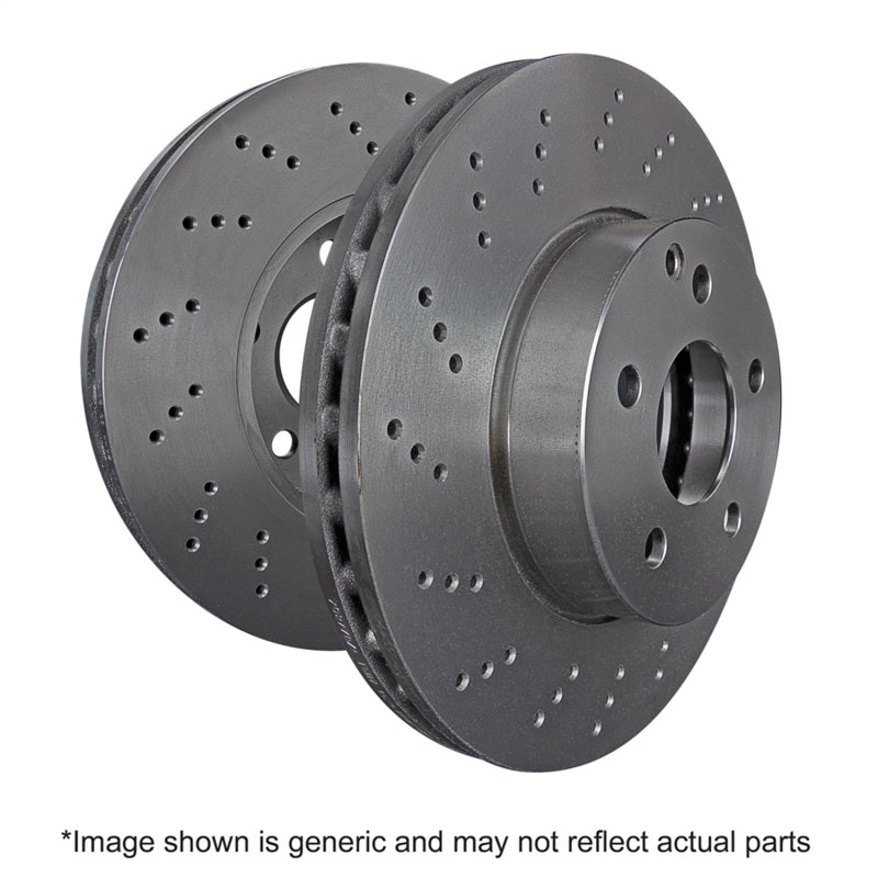 EBC 12-15 Porsche 911 (991) Carrera 4S 3.8L (w/Iron Rotors) RK Premium Cross-Drilled Front Rotors