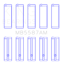 King Engine Bearings Suzuki G15A/G16A/B (Size +0.25mm) Main Bearing Set