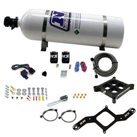 Nitrous Express 4500 Covert Crossbar Plate System Pro Power 100-500HP (15lb Bottle)