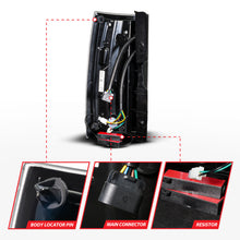 Load image into Gallery viewer, Anzo 07-14 Chevrolet Suburban / 07-14 GMC Yukon Black Full LED Tail Light Plank Style w/ Clear Lens