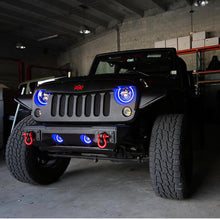 Load image into Gallery viewer, Oracle 07-17 Jeep Wrangler LED Fog Light Halo Kit - Blue