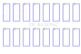 King Engine Bearings Chevrolet SBC 265CI/283CI/327CI (Size 001) Connecting Rod Bearing Set of 8