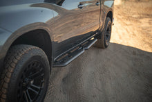 Load image into Gallery viewer, DV8 Offroad 19-24 GMC Sierra 1500 Crew Cab OE Plus Side Steps - Black Steel