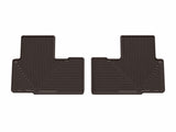 WeatherTech 2026 Honda Passport 2nd Row Rear All-Weather Floor Mats - Cocoa