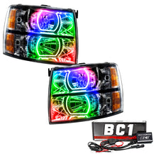 Load image into Gallery viewer, Oracle 07-13 Chevrolet Silverado SMD HL - Black - Square - ColorSHIFT w/ BC1 Controller