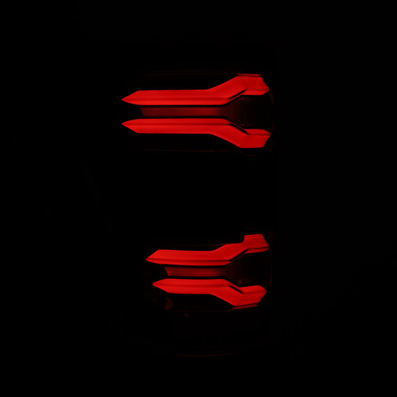 AlphaRex 21-23 Ford F-150 LUXX LED Taillights - Black w/ BLIS