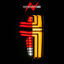 Load image into Gallery viewer, ANZO 21-24 Chevy Suburban/Tahoe Full LED Tail Lights SeqSig Black - Pair