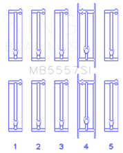 Load image into Gallery viewer, King Engine Bearings Chevrolet 121Ci/Ln2 134Ci (Size +0.75mm) Main Bearing Set