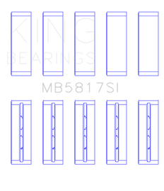King Engine Bearings 04-12 Mitsubishi Colt Replacement Main Bearing Set