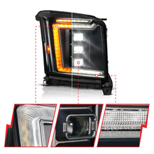 Load image into Gallery viewer, ANZO 15-20 GMC Yukon (Incl XL - Factory Halogen Models) Full LED Proj Headlights Black - Pass. Side