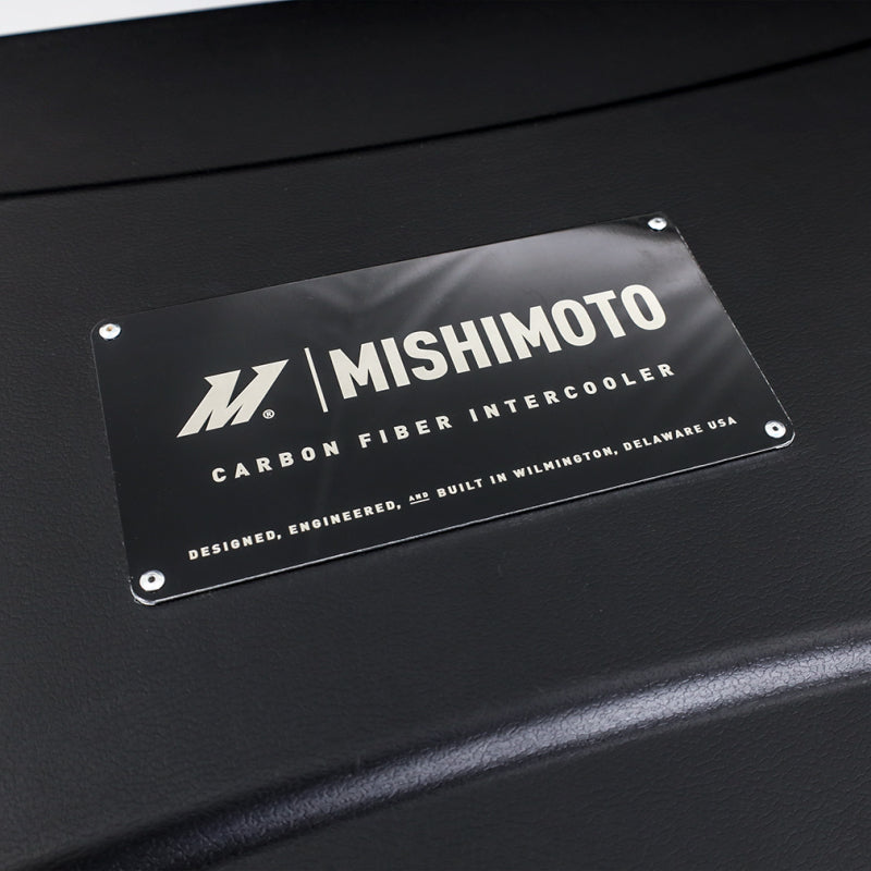 Mishimoto Universal Carbon Fiber Intercooler - Matte Tanks - 600mm Black Core - C-Flow - C V-Band