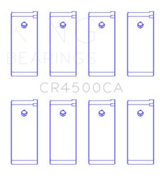King Engine Bearings Nissan Yd22/Yd25 (Size +0.50mm) Connecting Rod Bearing Set