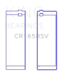 King Engine Bearings BMW N47 D20 A/N47S D20 D Sputter Replacement (Size +0.25mm) Conrod Bearing Set