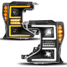 Load image into Gallery viewer, ANZO 20-22 Ford Super Duty (Halogen) Z-Series Full LED Proj Headlights SeqSig - Driver Side ONLY