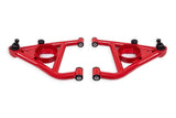 BMR 67-69 Chevrolet Camaro w/Rear Bump Stops Lower A-Arms w/ STD Ball Joint (Delrin) - Red