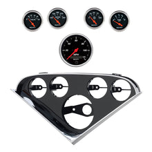Load image into Gallery viewer, Autometer Designer Black Direct Fit Dash Kit 55-56 Chevrolet (1 x 3-3/8in. / 4 x 2-1/16in.)