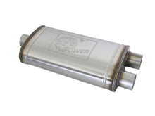 Load image into Gallery viewer, aFe MACH Force-Xp Muffler 3 IN ID Center/Dual-Outlet x 11 IN W x 6 IN H x 22 IN L - Oval Body