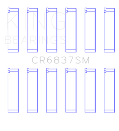 King Engine Bearings Acura J30A/J32A/J35A/J35Z (Size +0.5) Performance Rod Bearing Set