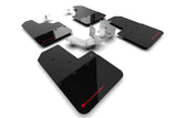 Rally Armor 21-25 Ford Bronco (Plstc Bmpr - NO Rptr/Sprt - NO RR/RB) Blk Mud Flap w/Red Logo