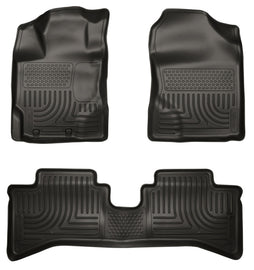 Husky Liners 2012 Toyota Prius c WeatherBeater Combo Black Floor Liners