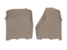 Load image into Gallery viewer, WeatherTech 12-18 Dodge Ram 1500 Crew Cab / Extended Cab Front FloorLiner HP - Tan