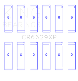 King Engine Bearings Mitsubishi 6G72 (Size 0.25) Connecting Rod Bearing Set
