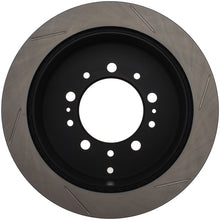 Load image into Gallery viewer, StopTech Power Slot 08-09 Lexus LX450/470/570 / 07-09 Toyota Tundra Slotted Right Rear Rotor