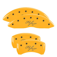 Load image into Gallery viewer, MGP 4 Caliper Covers Engraved Front &amp; Rear Vintage Style/RT Red finish silver ch