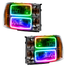 Load image into Gallery viewer, Oracle 07-13 GMC Sierra SMD HL - Square Ring Design - ColorSHIFT w/ Simple Controller