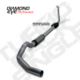 Diamond Eye KIT 5in Turbo Back SGL SS: 94-97 FORD 7.3L F250/F350 PWRSTROKE NFS W/ CARB EQUIV STDS