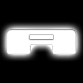 ORACLE Lighting Universal Illuminated LED Letter Badges - Matte Wht Surface Finish - A