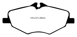 EBC 06-09 Mercedes-Benz E320 3.0 TD Redstuff Front Brake Pads