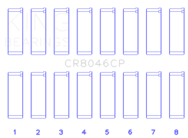 King Engine Bearings Porsche M 48.00 / M 48.50 (Size STD) Rod Bearing Set