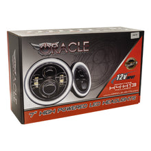 Load image into Gallery viewer, Oracle 7in High Powered LED Headlights - Black Bezel - ColorSHIFT - BC1