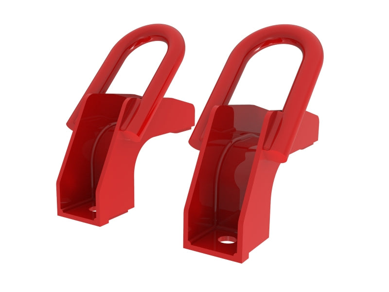 aFe Front Tow Hook Red 2022 Toyota Tundra 3.5L V6