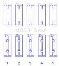 Load image into Gallery viewer, King Engine Bearings Mitsubishi 4G63T/4G64 (Size 0.5) Main Bearing Set