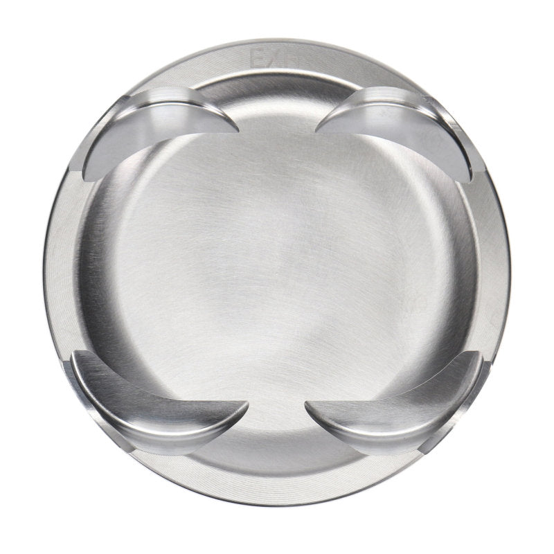 JE Pistons - Set of 4 Mitsubishi 4B11T 87.0mm Bore -6.8 Dome Asymmetrical FSR Pistons - Set of 4