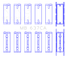 Load image into Gallery viewer, King Engine Bearings BMW S85B50A Main Bearing Set (Size .25)
