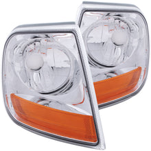 Load image into Gallery viewer, ANZO Corner Lights 1997-2003 Ford F-150 Harley-Davidson Style Corner Lights Chrome w/ Amber Rflct