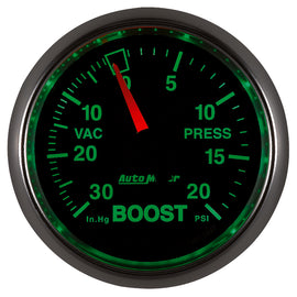 Autometer GS 52mm 30 in Hg/20 psi Mechanical Vacuum/Boost Gauge