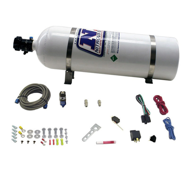 Nitrous Express Diesel Dry Nitrous Kit w/15lb Bottle/Mounting Hardware for 50HP