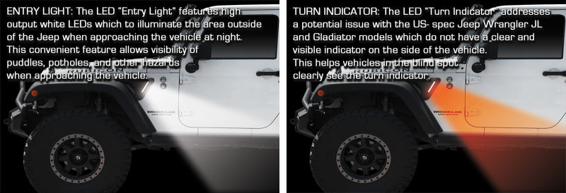 Oracle Sidetrack LED System For Jeep Wrangler JK NO RETURNS