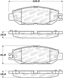 StopTech Street Brake Pads - Rear