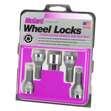 Load image into Gallery viewer, McGard Wheel Lock Bolt Set - 4pk. (Cone Seat) M12X1.25 / 19mm Hex / 29.1mm Shank Length - Chrome