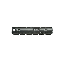 Load image into Gallery viewer, Omix Blk Alum Valve Cover 4.2L Logo 80-91 Jeep Models